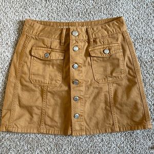 America Eagle button down jean skirt size 4 long